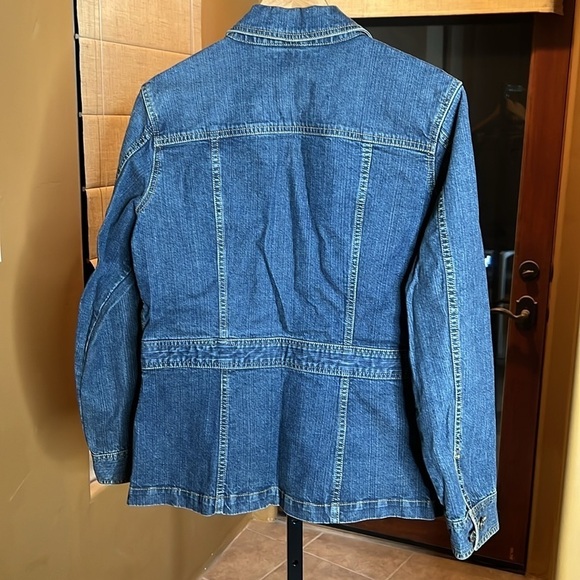 Eddie Bauer Stretch Denim Button Down Jacket Size Medium - Picture 9 of 9